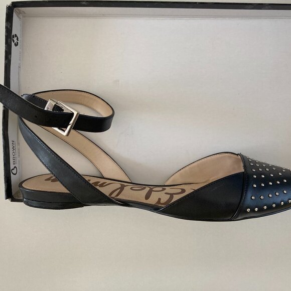 Sam Edelman black studded pointy toe flats - Picture 10 of 16
